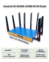 Routeur WIFI6 4g 5g 1800 Mbps 2.4G 5.8G double modem 4G 5G double carte SIM routeur Wifi sans fil 4G 5G