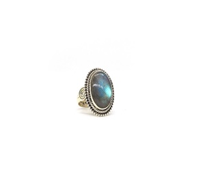 Elegant Labradorite Ring with Natural Gemstone Smooth Finish Handmade Jewelry Ring for Casual Wear Party Wear and Gifting - Product Image 1