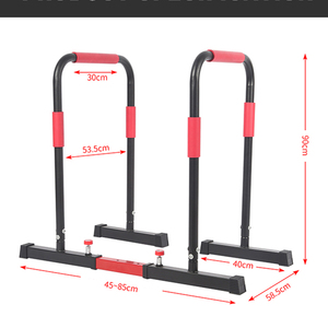 Supports de trempage en acier robuste Rising Fitness, station multifonctionnelle à hauteur réglable avec barres parallèles - Product Image 2