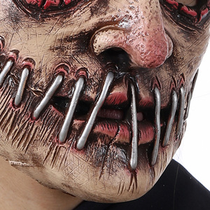 Maschera di Halloween in Lattice 3D Morbido con Bocca Terribile e Cicatrici, Maschera Spaventosa per Cosplay e Feste a Tema Terror - Product Image 2