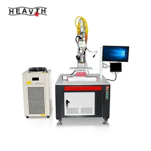 Mesin las Laser CNC otomatis 1000W, mesin las Laser terus menerus untuk logam baja tahan karat