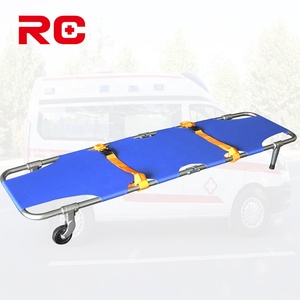 Equipo de rescate de emergencia cama camilla plegable doble ajustable de aluminio usado con camilla de ruedas - Product Image 4