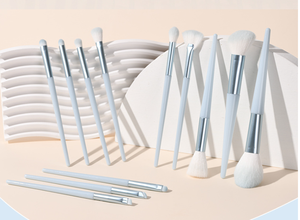 12 ensembles de pinceaux de maquillage abordables Contouring Point Blush poudre libre fard à paupières Eyeliner pinceau à sourcils poudre humide Eyeliner pour les lèvres - Product Image 3