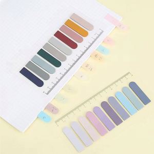 200 Sheet Color PET Self-Adhesive Memo Pad Sticky Notes <b>Bookmark</b> Marker Office School Supplies Memo Sticker Paper - Product Image 5