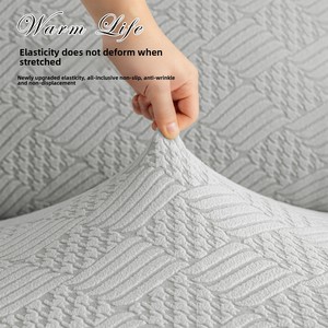 <span class=keywords><strong>Funda</strong></span> de Sofá Elástica Willow Bud de Cobertura Total, Diseño de Pata de Gallo, Tejido Jacquard, Uso Doméstico, Función Eléctrica de Primera Clase - Product Image 2