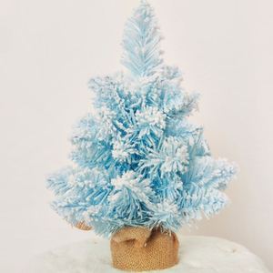 Sapin de Noël artificiel rose en PVC de haute qualité avec effet floqué, résistant aux flammes, pour la décoration intérieure - Product Image 4