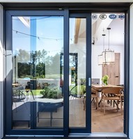 Ventanas y Puertas Corredizas Modernas de Aleación de Aluminio con Vidrio Templado Insonorizante para Uso Exterior