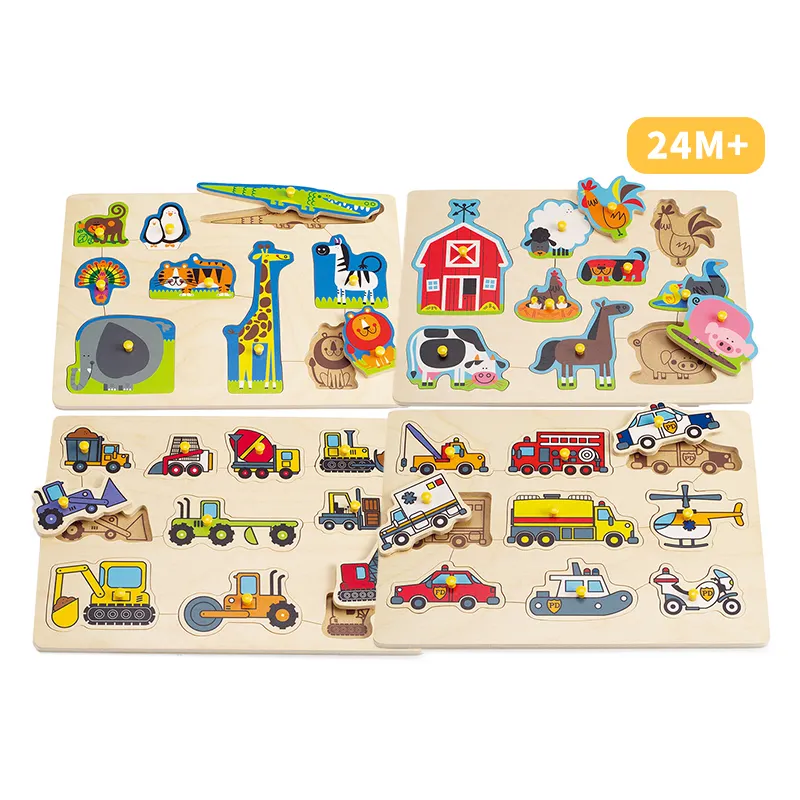 Cpc Certificated Toys Hobbies 2022 Popular Kids Funny Wooden 3d Puzzle Game Montessori Educational For Children's Jigsaw Puzzles
