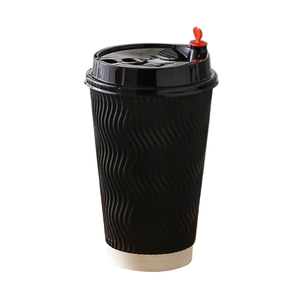 Vaso de papel de doble pared desechable para bebidas calientes, logotipo personalizado, se acepta vaso de papel de 8/12/16/20oz para tazas de café y bebidas calientes - Product Image 6