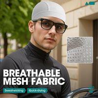 Gorro de calavera que absorbe la humedad, forro para casco, gorros para correr para hombres, motocicleta, ciclismo, gorro de cúpula transpirable, banda para el sudor