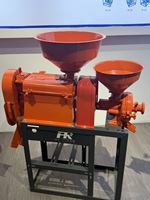 Moulin à riz entièrement automatique double usage XiangHong 3HP 220V, moteur commercial et domestique haute performance, décortiqueur de son de riz fin 500kg/h, garantie 1 an