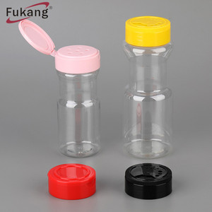 Nhựa Gia Vị Container Salt Và Pepper Shaker <span class=keywords><strong>Jar</strong></span> Với Đôi Mở Lật Nắp, Bột Gia Vị Lọ 9Oz Pet Nhựa Gia Vị <span class=keywords><strong>Jar</strong></span> - Product Image 2