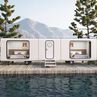 Chine moderne 10m hôtel de luxe préfabriqué minuscule Apple House luxueux modulaire Casas Space Capsule