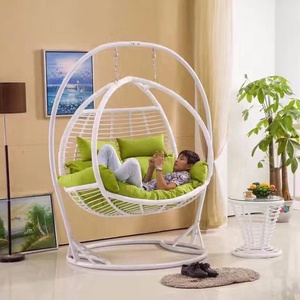 2 plazas con forma de huevo silla de mimbre pación cambios precio interior Swing cama - Product Image 4