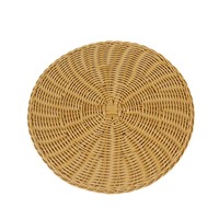 Nouvelle Arrivée Tendance Actuelle Assiettes de Présentation Isolantes en Plastique Style Bohème OEM Vente Chaude Napperons en Rotin