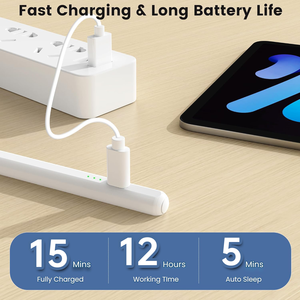 ปากกาสไตลัสแบบ Capacitive สำหรับ iPad รุ่นที่ 9/10 Pro ชาร์จเร็ว 2 เท่า ใช้งานได้ 12 ชั่วโมง รองรับโลโก้สั่งทำพิเศษ พร้อมแม่เหล็กดูดติด - Product Image 2