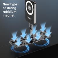 Support magnétique universel multifonctionnel à six axes pour ordinateur et téléphone, support flexible pliable en métal