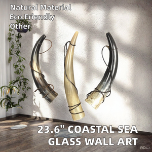 Cuerno de búfalo pulido, forma natural, decoración rústica para el hogar, material orgánico, ecológico - Product Image 2
