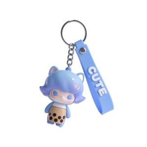 Custom Design 3d Kawaii Cute Anime Keychains Cartoon KeyChain Pendant Keyring