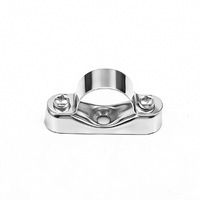 Collier de serrage mural métrique en acier inoxydable 304, type selle, pour montage de tuyaux, raccord femelle hexagonal