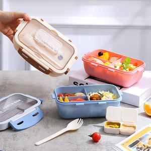 Lonchera de Plástico PP Ecológica con Logotipo Personalizado Estilo Japonés de Grado Alimenticio, Lonchera Bento para Niños, Recipientes para Almacenar Alimentos - Product Image 1