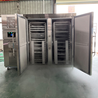 Aumesch Congélateur industriel à double chariot de 40 plateaux-65 °C double compresseur Cascade congélation rapide dégivrage automatique