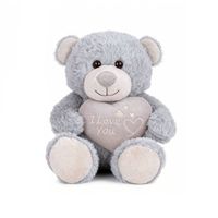 Ours en peluche personnalisé pour la Saint-Valentin, jouet en peluche avec broderie « Je t'aime » en forme de cœur pour couple, cadeau de fête, vente en gros