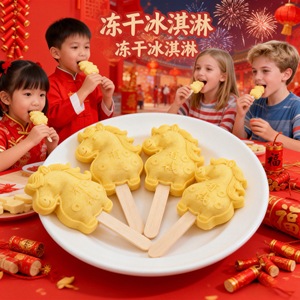 ไอศกรีมฟรีซดรายรูปม้า ขนมสำหรับเด็ก ไม่ต้องแช่เย็น ดีไซน์ปรับแต่งได้ - Product Image 1