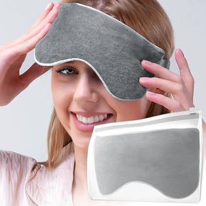 Mascarilla para ojos de microondas calentada para ojos secos Almohadilla térmica Compresa para ojos Compresa húmeda Máscara para dormir ponderada - Product Image 3