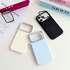 เคสโทรศัพท์ซิลิโคนเหลว S131 พร้อมที่ยึดเลนส์กล้องสำหรับ iPhone 18 17 Pro Max ป้องกันแรงกระแทก ฝาครอบป้องกันแม่เหล็ก - Product Image 6