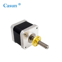 Offre spéciale Tr8x8 moteur à vis sans fin NEMA 17 petit actionneur linéaire 0.4A DC 12V 42x34mm tige filetée NEMA 17 moteurs linéaires