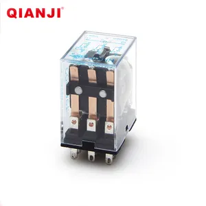 QIANJI Chine 11pins 3NO + 3NC LED AC DC 12V 24V Relais À Usage Général