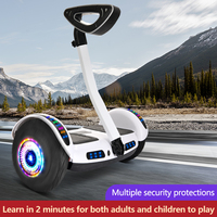 Hoverboard auto-équilibrant 8/10 pouces 36/54V pour enfants et adultes, avec poignée intelligente et barre de maintien, trottinette électrique à 2 roues, auto-équilibrante