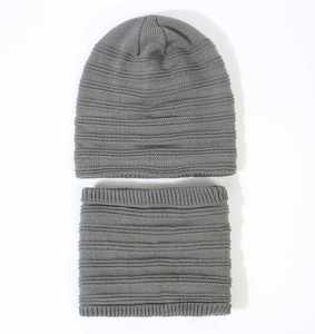Unisex Winter Beanie Hats Scarf Set Warm Knit Hat Thick Fleece Lined Slouchy Skull Cap Beanies <b>Neck</b> <b>Warmer</b> 2 Pcs Chapeau - Product Image 3