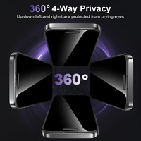 Protection d'écran en verre trempé incurvé 2.5D à couverture intégrale 360° avec confidentialité pour iPhone 18 17 16 15 14 13 12 Pro Max (OEM/ODM)