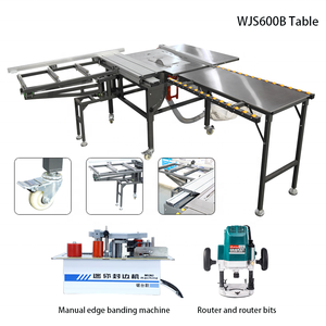Scie à panneaux horizontale portative pliable WJ600B avec moteur 2600W, sans poussière, facile à utiliser - Product Image 4