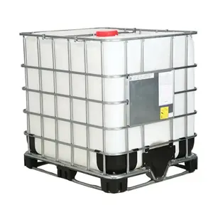 Recipiente para Ibc líquido plástico personalizável de armazenamento de produtos químicos 1000 litros tanque IBC preto