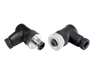 Connecteur Adaptateur M12 Étanche IP68 2A 4A 4/5/8 Broches, Fiche Droite en Laiton Nickelé, PG7/9/11 Mâle/Femelle, Plaqué Or