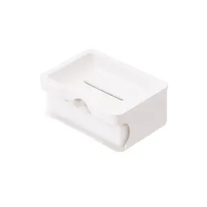 Wholesale Creative Bathroom Double Layer Soap Box Soap Rack With Sponge Toilet Soap Holder Cleaning Tray