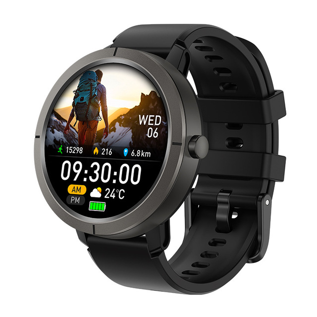 Smart Watch GPS Positioning Tracker Calling Music 1.32'' AMOLED Display Silicone Waterproof Speaker Outdoor Sports Magnetic