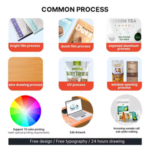 Logo kustom/desain cetak Food Grade satu arah katup Degassing ritsleting dapat ditutup kembali Foil Dalaman Gusset samping 1lb-5lb kopi grosir - Product Image 3