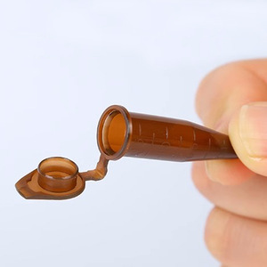 Yueside Centrifuge <b>Tubes</b> 1.5ml Pointed Bottom Capped Brown <b>Plastic</b> Light Proof Laboratory Consumables - Product Image 3
