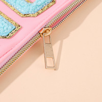 Sac de rangement pour tuiles de mahjong brodé, pochette zippée en PVC imperméable, organisateur transparent de grande capacité pour les amateurs de mahjong