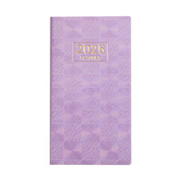 STANDWIDE 2025 Magnifique Agenda Quotidien Laser A6 Couleur Étoile Brillante Carnet Couverture en Cuir Fin Calendrier Hebdomadaire