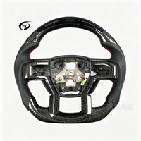 Volant en cuir personnalisé de haute qualité, en fibre de carbone, avec écran LED, compatible avec Ford F150, adapté au Raptor