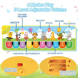 Mainan musik dekompresi elektronik bayi kartun lucu dengan selimut edukasi latihan Petugas seksi yang menyenangkan - Product Image 3