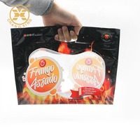 Sac d'emballage pour poulet rôti, anti-buée, micro-ondable, Pollo Asado, poulet rôti chaud, sac en plastique personnalisé avec fermeture éclair