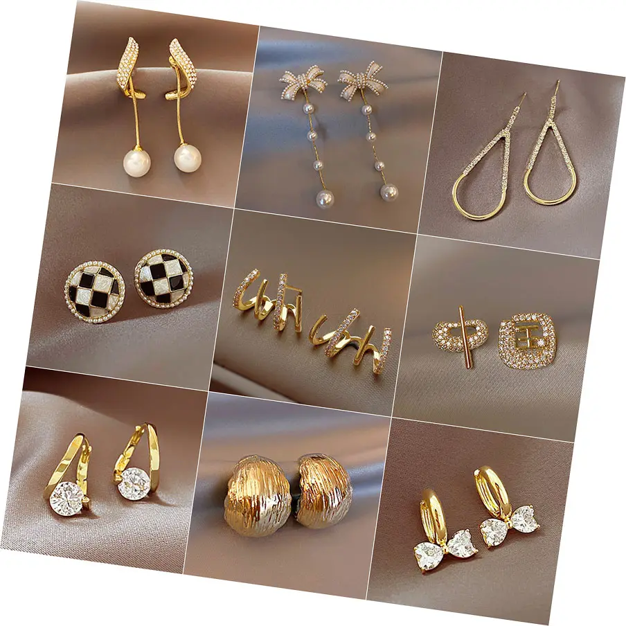 Cheap Earrings Wholesale Long Tassel Hoop Gold Earring Designs Womens Earrings Trendy Jewelry