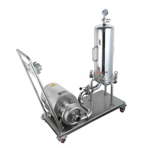 Rượu vang/dầu/Ethanol/máy lọc chất lỏng giai đoạn duy nhất và hai giai đoạn di động kết hợp bộ lọc với giỏ hàng để làm bia rượu - Product Image 3