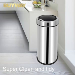 Stainless Steel 50L One Touch Dust Bin <strong>Dual</strong> Trash <strong>Can</strong> <strong>Garbage</strong> <strong>Can</strong> Baby Diaper Trash Bin for <strong>Kitchen</strong> - Product Image 6